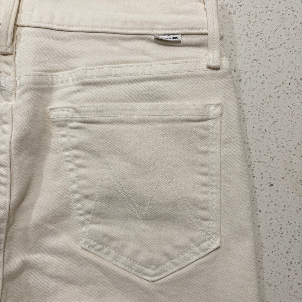 Mother The Rascal Crop Fray in Cream Puffs Size 27 - Picture 5 of 11